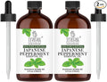 Peppermint Essential Oil - 100% Pure and Natural Oil with Premium Glass Dropper - Undiluted Essential Oil for Aromatherapy, Diffuser, Hair Care, Skin Massage and DIY's | 4 fl oz (Pack of 2)
