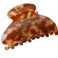 Handmade Celluloid Acetate French Design Barrettes Tortoise Shell Claws Hair Claw Luxury Fashion Accessories Hair Clip for Women (coffee)