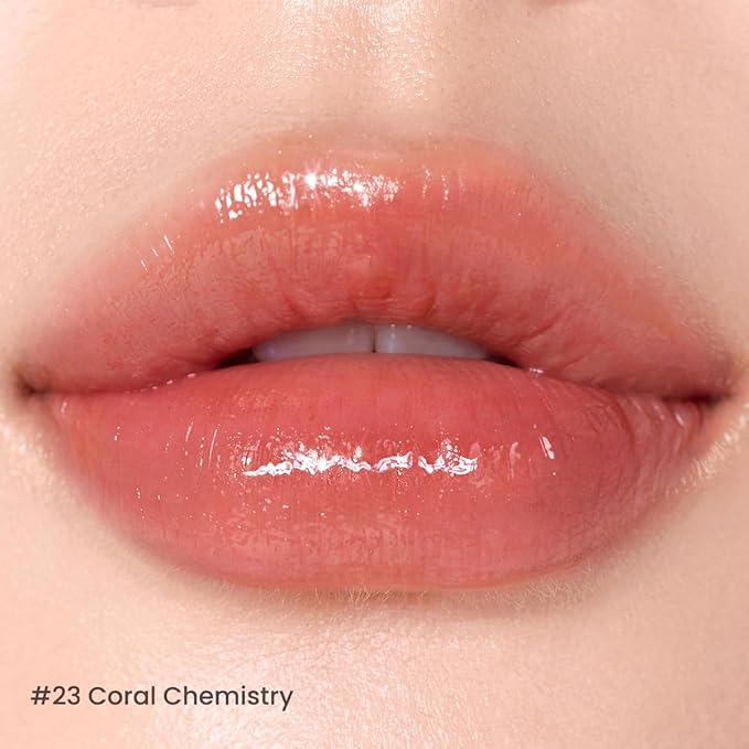 Peripera Ink Mood Glowy Tint | Lip-Plumping, Naturally Moisturizing, Lightweight, Glow-Boosting, Long-Lasting, Comfortable, Non-Sticky, No White Film (023 CORAL CHEMISTRY (LUCKY LOTTERY))