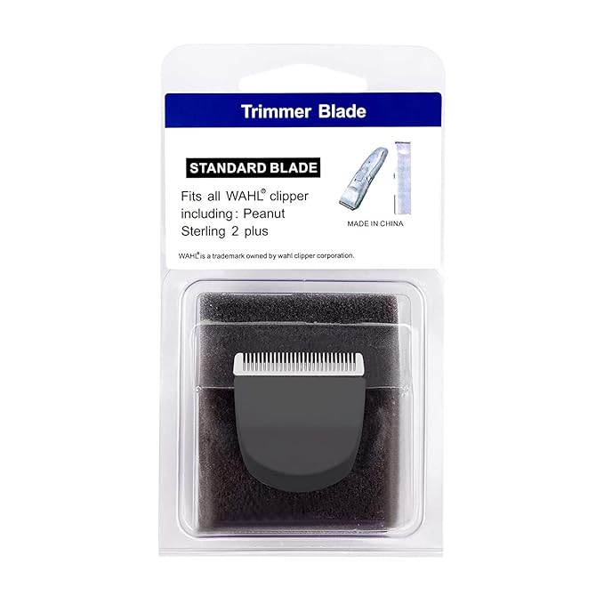 Professional Peanut Snap On Replacement Blades Compatible with Wahl Peanut Hair Clipper #2068-300 (Black-4PCS)