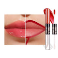 Vivid Coral Lip Stain Peel off Lip Oil Dual Ended Combo Set, 2 in 1 Lips Liner Stain Oil Peel off Long Lasting Waterproof, High Pigmented Flawless Lips Tint Stick Not Faded Vegan & Cruelty-free 04#
