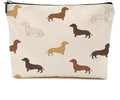 Dachshund Gifts Makeup Bag Sausage Dog Cosmetic Bag Weiner Dog Gifts for Women Girls Friend Dog Lovers Niece Daughter Travel Organizer Zipper Pouch Graduation Birthday Friendship Gifts