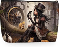 Steampunk Makeup Bag, Cat Lover Large Capacity Travel Makeup Case Cosmetic Bags for Women, Portable Pouch Purse Travel Essentials Toiletries Accessories, Christmas Birthday Gifts for Women