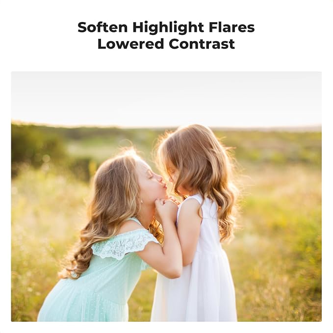 K&F CONCEPT 62mm Black Diffusion 1/4 & 1/8 Lens Filter Kit, Mist Cinematic - Image 4