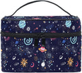 Makeup Bag, Space Galaxy Travel Makeup Organizer Bag Cosmetic Cases Toiletry Bags for Girl Women Ladies