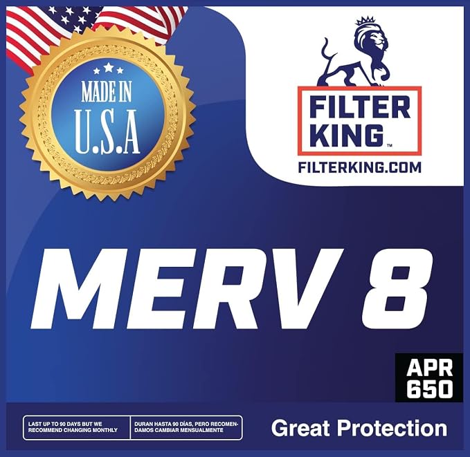 Filter King 30x36x2 Air Filter | 5-PACK | MERV 8 HVAC Pleated AC Furnace - Image 2