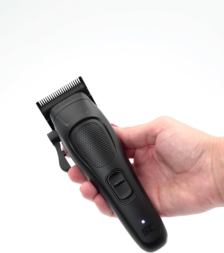 Supreme Trimmer Darkstar 82 Metal Body Clipper w. Magnetic Vector Motor | 180 Min Run Time, 9100 RPM Hair Clipper | Low Noise Professional Barber Clipper DLC Tade Blade | STC82