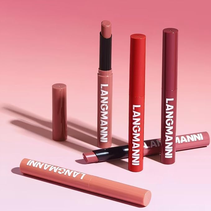 Matte Lipstick For Women Girls 24Hr Wear Waterproof Long Lasting Hypoallergenic Lipsticks - Lightweight Non-Drying, Fade-Resistant Formula 12 Trendy Colors for Daily Use Vegan & Cruelty-Free 06