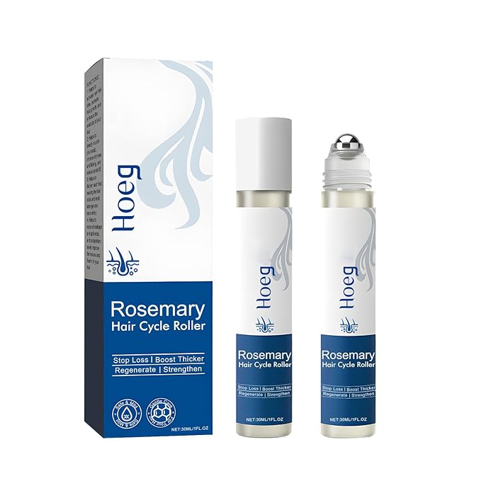 Hair Growth Serum Roll-On with Rosemary, Redensyl, Anagain for Men and Women, Reduce Hair Fall: Works on All Hair,Types 30ml