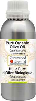 Greenwood Essential Pure Olive Oil (Olea europaea) Cold Pressed 300ml (10 oz)