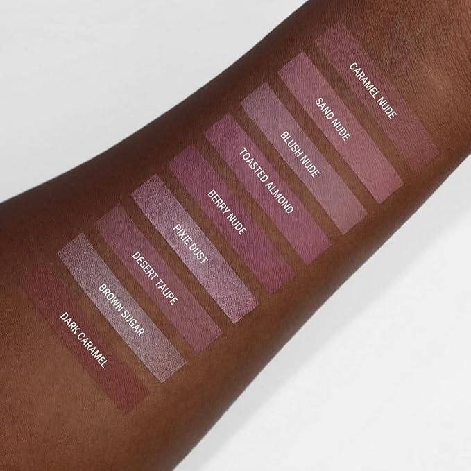 Aromi Sand Nude Matte Liquid Lipstick | Light, Peachy Nude Lip Color, Long Lasting and Smear Proof Lipstick, Handmade, Vegan and Cruelty-free Beauty