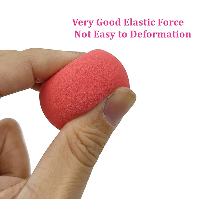 Wiko 12 Pcs Makeup Sponge Set for Foundation Bulk Latex Free Reusable Beauty Sponge Blender Cosmetic Applicator For Powder Cream and Liquid Super Soft Concealer
