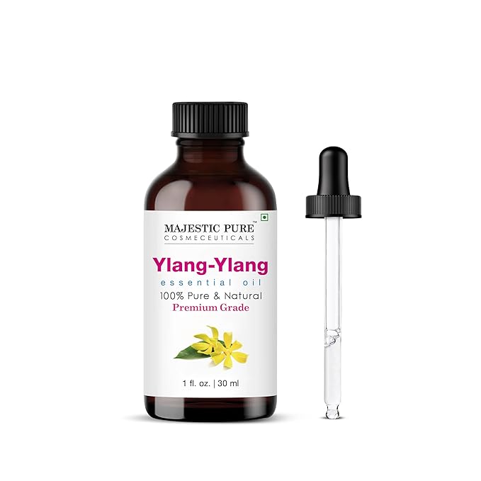 Majestic Pure Ylang Ylang Essential Oil with Glass Dropper - Huge 4 Fl Oz - 100% Pure and Natural Black Pepper Oil - Premium Grade Essential Oils for Diffuser, Aromatherapy, Soap and Candle Making