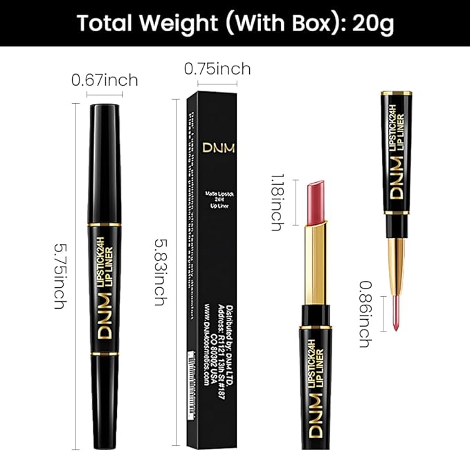 evpct 1Pcs Lip Liner and Lipstick Set Kit for Women, Matte Lips Kit with Lip Liner Lip Stains Long Lasting Waterproof 24 Hour Lipstick and Lip Liners Combo Lipliners Pencil 26#