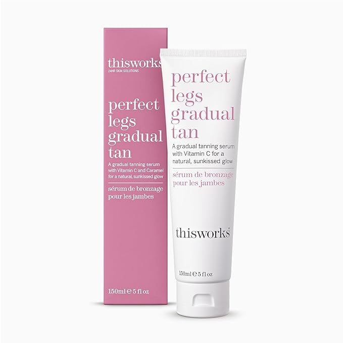 This Works Perfect Legs Gradual Tan, Self Tanner with Vitamin E & Shea Butter, 150ml