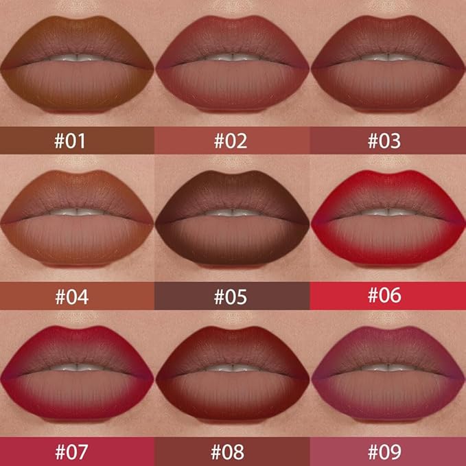 BINGBRUSH 2-in-1 Gradient Lip Liner & Lipstick Combo,Matte Longwear Waterproof Lip Pencil with Cone Tip,Smudge Proof Crayon for Flawless Ombre Contour,Women's Long Lasting Makeup Set (01#Warm Brown)
