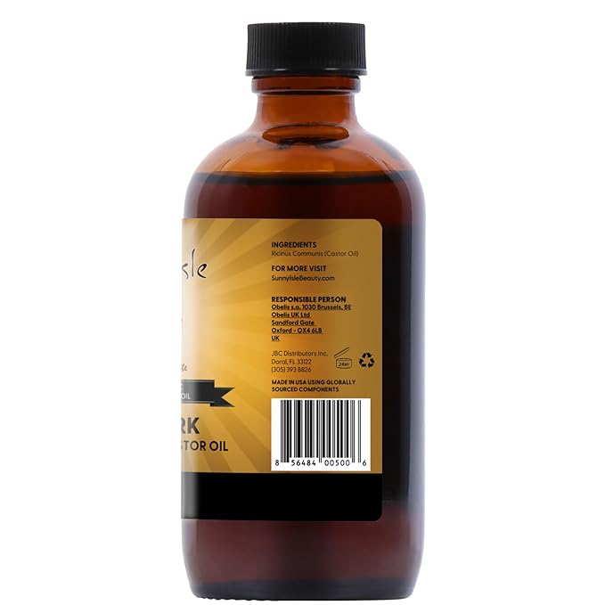 Sunny Isle Jamaican Black Castor Oil Extra Dark, 4 Fl Oz