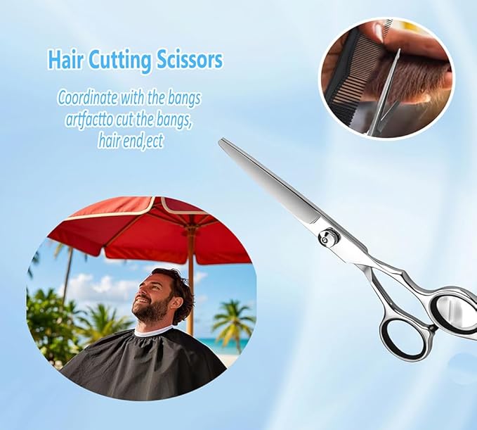 Hair Cutting Scissors, Professional Hair Scissors Razor, Barber Shears, Ultra Sharp Blades. For hair salon,hair studio or home