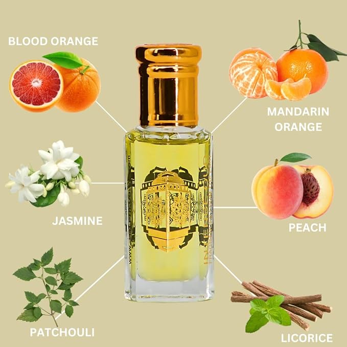 INTENSE OUD Scandalous Long Lasting Arabian Perfume Oils for Women 12ML (0.40 OZ) Floral Fruity Fragrance Oil with a Warm Finish - Concentrated Perfume Oil in an Elegant Black Gift Box