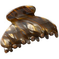 Handmade Celluloid Acetate French Design Barrettes Tortoise Shell Claws Hair Claw Luxury Fashion Accessories Hair Clip for Women (marble coffee)