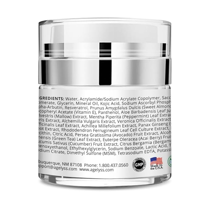 Agelyss Dark Spot Remover – Brightening Serum – Fades Appearance of Dark Spots, Evens Skin Texture, Hydrating & Nourishing – Paraben-Free, Vegan, Cruelty-Free – 1 FL OZ - Pack of 1
