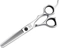 Fenice Peak Professional Hair Thinning Scissors 6'' Barber Texturizing Shears with Sharp Razor Edge 440C Thinner Hair Scissors with Ergonomic Design for Salon and Home User.