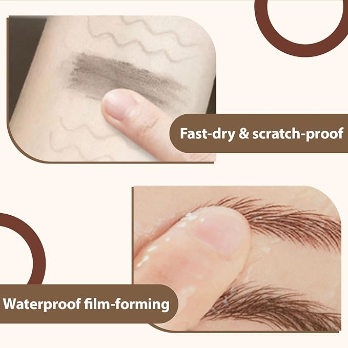 Eye Brow Pencils for Women Brown for Eyebrow Makeup Microblading Faux Brow Pencil With Hair Like Strokes Waterproof Total Temptation Brow Definer Lapiz De Cejas A Prueba De Agua (brown)