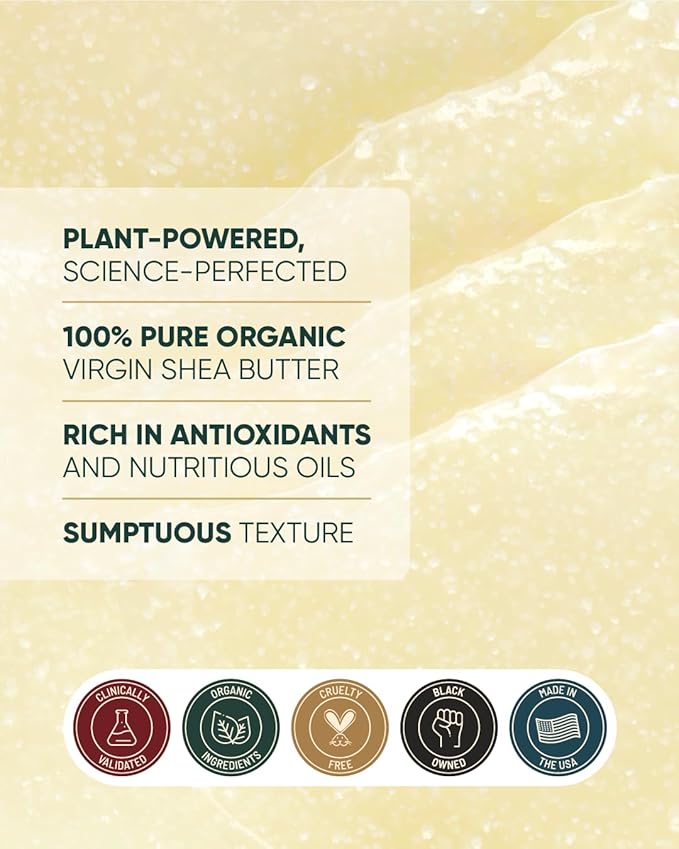 Buttah Skin Facial Shea Butter 2oz - Organic Whipped Virgin Raw Moisturizer for All Skin Tones - Hydrating & Natural