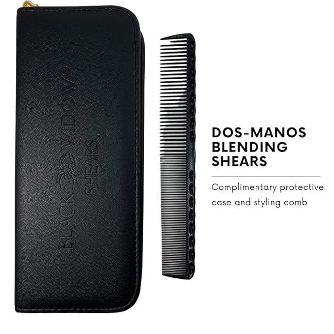 Dos Manos HIGH-END Razor Edge Series Barber Blending Hair Scissors - Japanese Stainless Steel Salon Scissors 6" Overall Length - Fine Adjustment Tension Screw