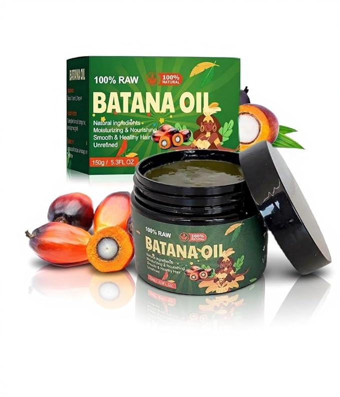 Batana Oil for Hair Growth, 100% Natural Pure Nubidoolife and Revitalize for Smooth, Tangle-Free Hair, Batana Hair Mask Hair Growth Prevent Hair Loss for Men & Women