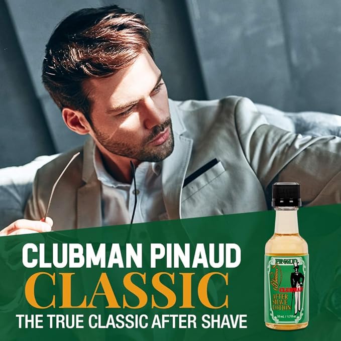 Clubman Pinaud After Shave Lotion, Soothes Skin After Shaving With Masculine Fragrance 1.7 fl. Oz x 2 packs