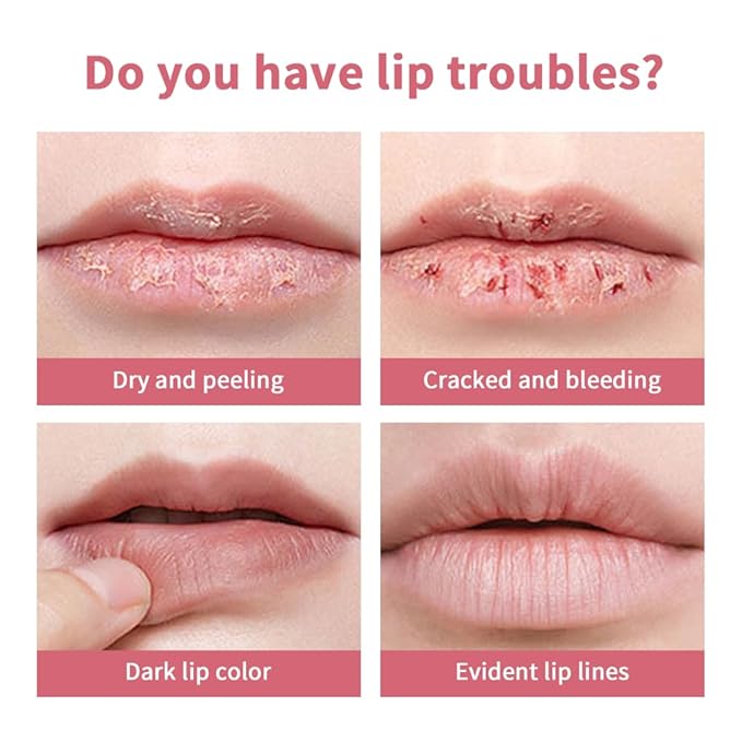 2PCS Honey Lipstick Tinted Lip Balm - Sheer Hydrating Lipstick for All Skin Tones - Moisturizing Lip Color, Nourishing Lip Balm with a Hint of Natural Black Cherry Tint (Black & Pink)