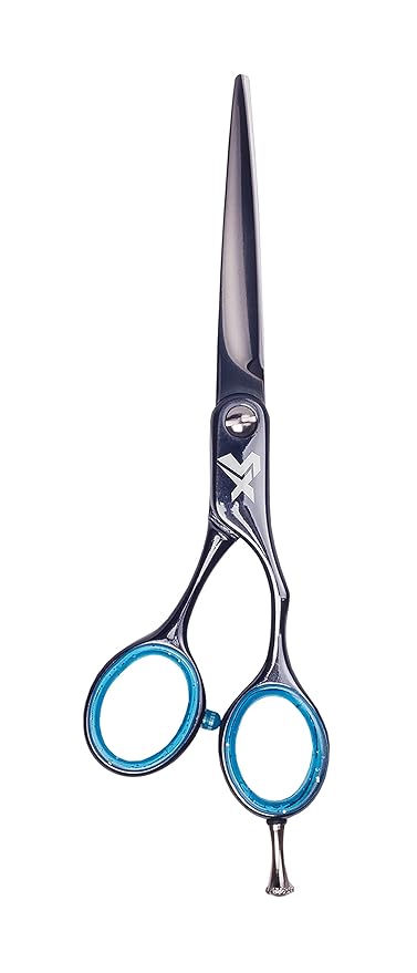 Cricket Shear Xpressions 5.75" Professional Hair Cutting Scissors - Barber Scissors, Japanese Stainless Steel, Comfort Silencer, Ideal for Stylists and Home Use, Greyzilla
