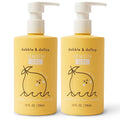 Dabble & Dollop Lemon Body Wash & Shampoo – 3-in-1 Natural Bubble Bath for Kids, No Parabens or Sulfates, Vegan, Gluten-Free, Tear-Free (10oz, Pack of 2)