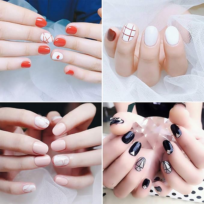 1Pcs Dual-ended Nail Design Brush Rhinestone Handle UV Gel Nail Brush Professional Nail Art Tools