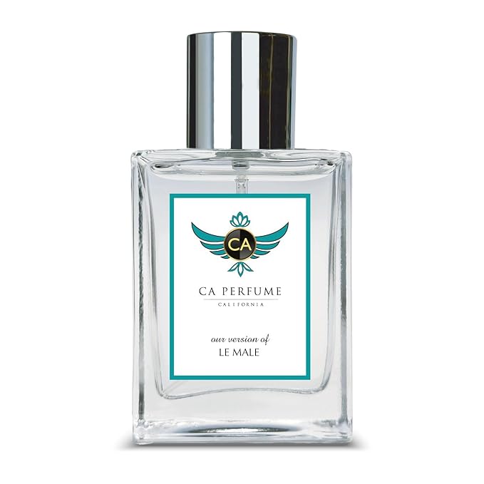CA Perfume Impression of Le Male for Men Amber Fougere Fragrance Long Lasting Mens Cologne Eau De Parfum 1.7 Fl Oz 50ml