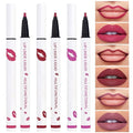 Kaely 3Pcs Pink Cherry Red Orchid Longwear Liquid Lip Liner Waterproof, 24 Hour Long Lasting Lip Liner Stain Marker Pen, 2-in-1 Matte Semi Permanent Lipliner & Lipstick, 02+06+08