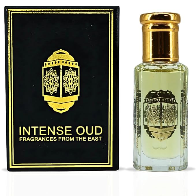 INTENSE OUD Attar Al Wardat Long Lasting Arabian Perfume Oils for Women 12ML (0.40 OZ) Fragrance Oil with Fresh Rose, Bright Bergamot & Woody Finish - Concentrated Perfume Oil in Black Gift Box