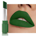 Sea Green Matte Creamy Lipstick for Women, Longwear Lip Gloss Face Paint Stick, Lip Stick Stain Long Lasting Waterproof Easy Application Full Coverage Velvet Gloss for Party Halloween Makeup 18