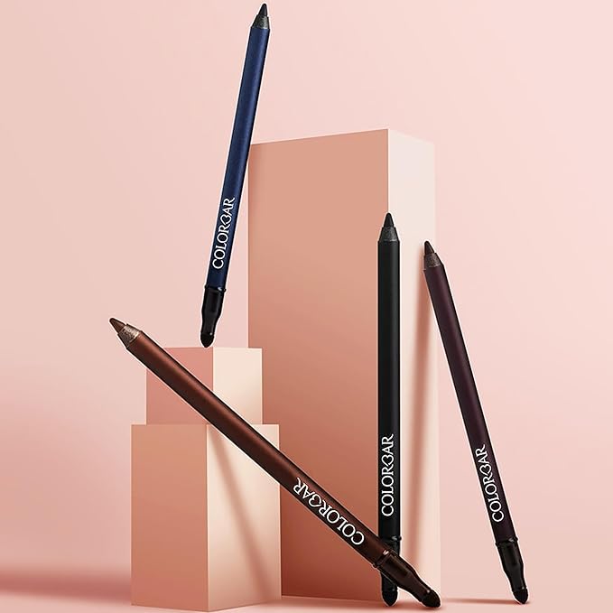 Colorbar Just Smoky Eye Pencil - Eyeliner Pencil with Built-in Smudger - Waterproof Formula - Matte Finish - 006 Just Brown - 0.04 oz