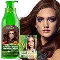 Herbishh Hair Color Shampoo for Gray Hair – Natural Hair Dye Shampoo – Colors Hair in Minutes – Lasts Up To 3-4 Weeks – 500 Ml – 3-In-1 Hair Color – Ammonia-Free | Herbishh (Chestnut Brown)
