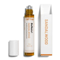 Sandalwood Perfume Oil Roll On for Women and Men, Alcohol Free Eau de Parfum,Travel Size Essential Oil Body Fragrance, Long Lasting, Leather Woody Scent, 10 ml