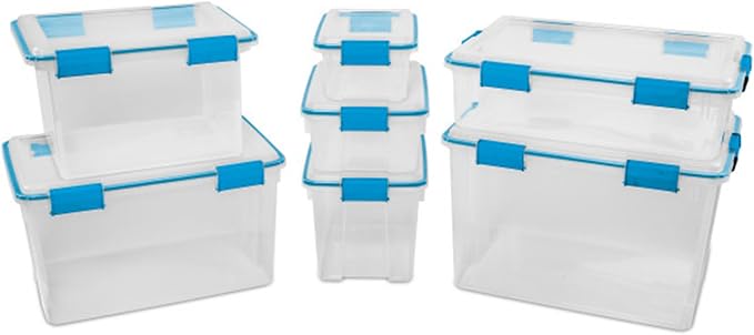 Sterilite 12-Pack Gasket Box, Weather-Resistant Storage Bins - Image 8
