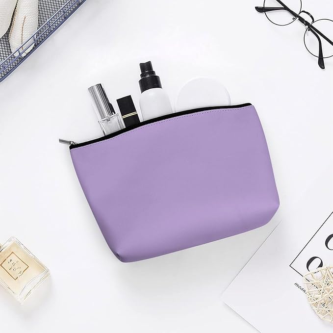 Women's Toiletry Bag, Travel Cosmetic Bag, Large Makeup Case, Purple Personality Fashion Zipper Cosmetic Case