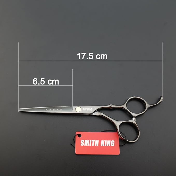 6.0 Inches Professional hair cutting thinning scissors set with razor (Gray)