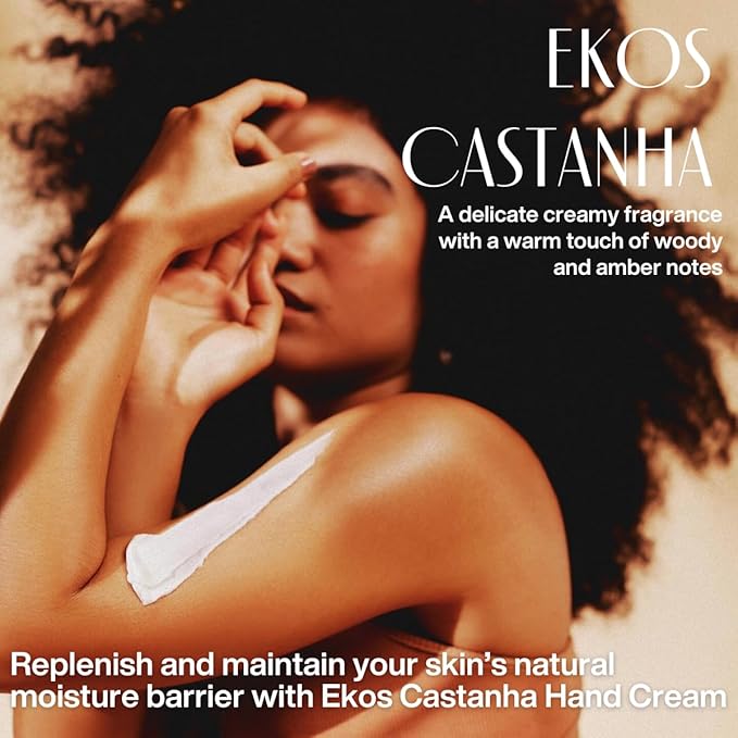 Natura Ekos Brazil Nut (Castanha) Hand Cream Duo – Brazil Nut Hydration Set | 24-Hour Moisture, Vegan Skin Care - 2.6oz + 1.41oz
