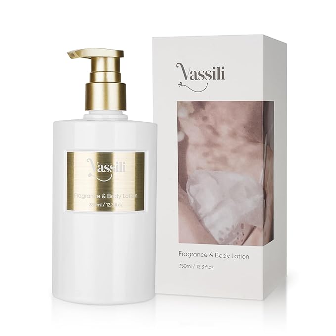 Vassili Scented Body Lotion for Women with Shea Butter & Vitamin E to Firm, Hydrate & Leave Skin Silky-Smooth, a Natural Moisturizer with a Long-Lasting Fragrance for All Skin Types-Mystic Mist