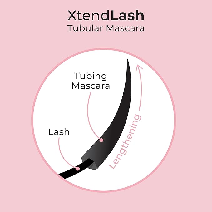 MCoBeauty - Xtendlash Tubing Mascara - Award Winning Black-Brown Mascara for Lifted, Defined Lashes - Richly Pigmented - Smudge Proof, Buildable Formula - Eye Makeup