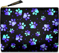 Cute Makeup Bag for Purse Waterproof Cosmetic Bags for Women Funny Smooth Zipper Travel Toiletry Pouch 10X8 Inches-Paw Print Makeup pouch