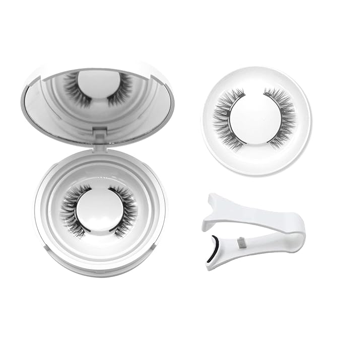Hunnyfit Magnetic Lashes, Magnetic Eyelashes with Applicator, Magnetic Eyelashes Natural Look,Reusable Magnet Lashes No Glue Needed Soft Lashes Kit(Fuller)